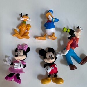 Disney Mickey Mouse Clubhouse Collectible Figure Set-5 Piece Mickey Minnie Pluto